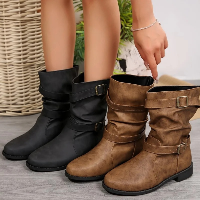 Amelie - Bottines en Similicuir pour Femmes