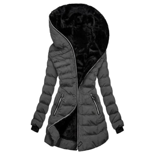 Wanterink | Manteau d’Hiver Ajusté à Capuche et Matelassage pour Femme