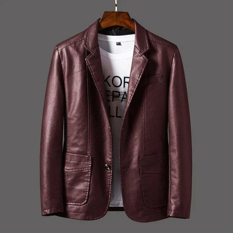 Fernand - Veste en cuir pour homme, élégante et confortable, idéale pour toutes les occasions