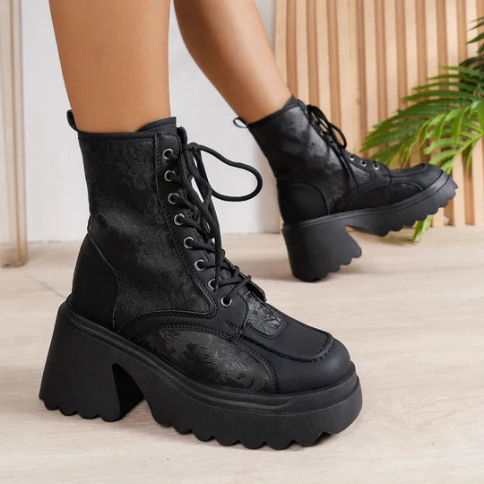 Thalassa | Bottines compensées à lacets pour femme