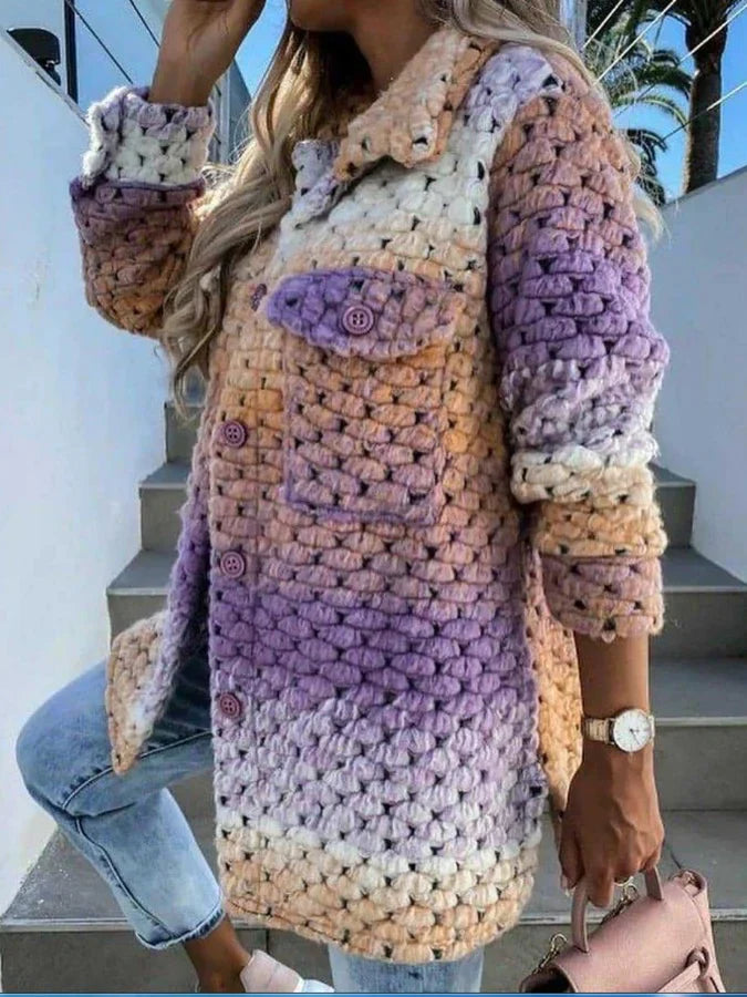 Manteau Multicolore pour Femmes - Violetta