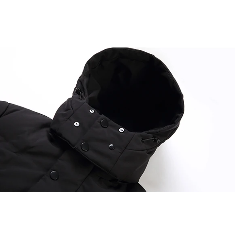 Cédric | Manteau Long d’Hiver pour Homme avec Capuche Réglable et Doublure Matelassée