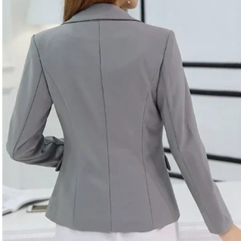 Amélie - Blazer Stylé à Bouton Unique pour Femme Automne