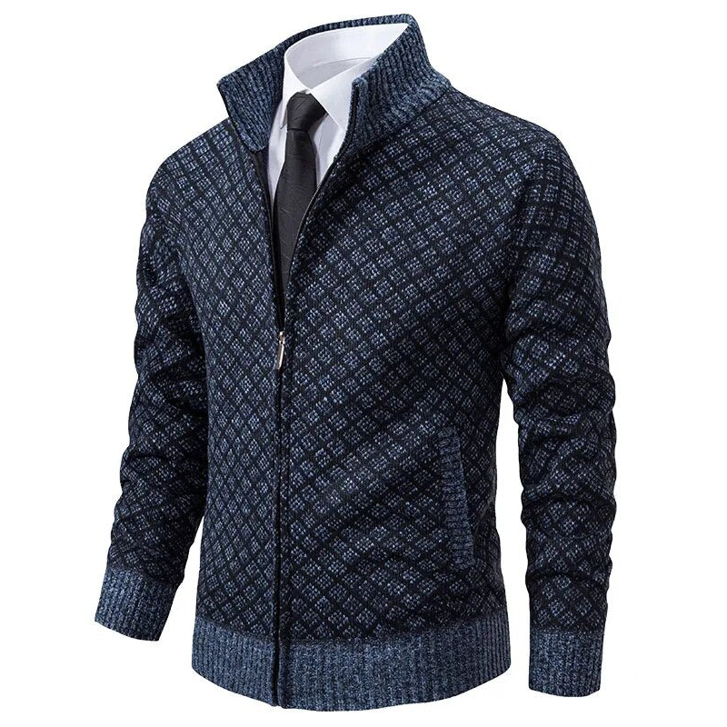 Pascal - Cardigan en Jacquard, alliant style raffiné et confort pour une allure élégante