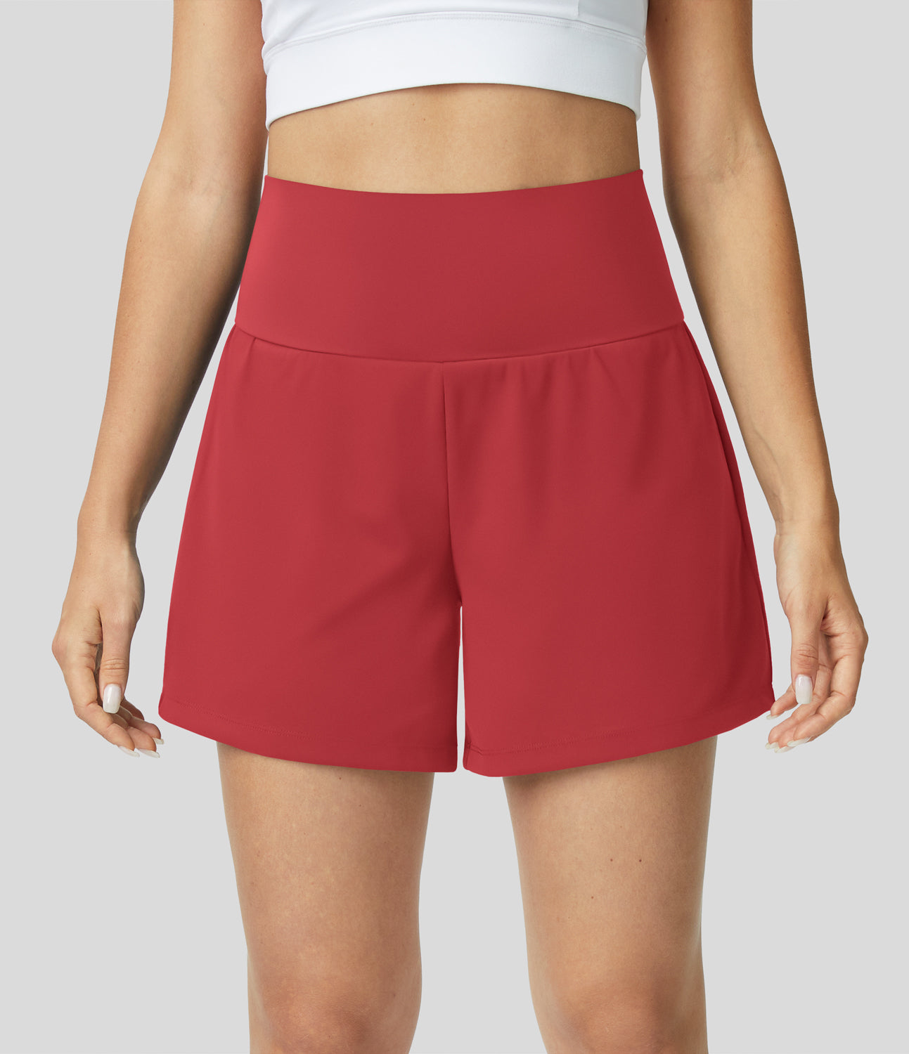 Hilara | Short de yoga 2 en 1 avec taille haute