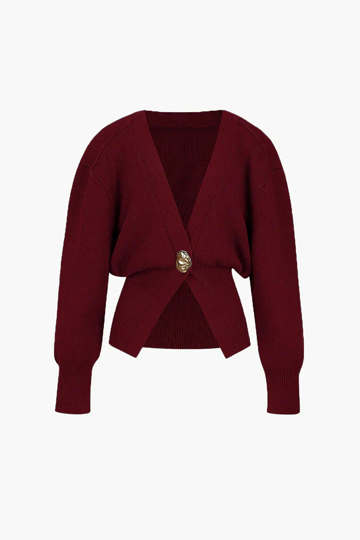 Cardigan en tricot boutonné de qualité supérieure femmes