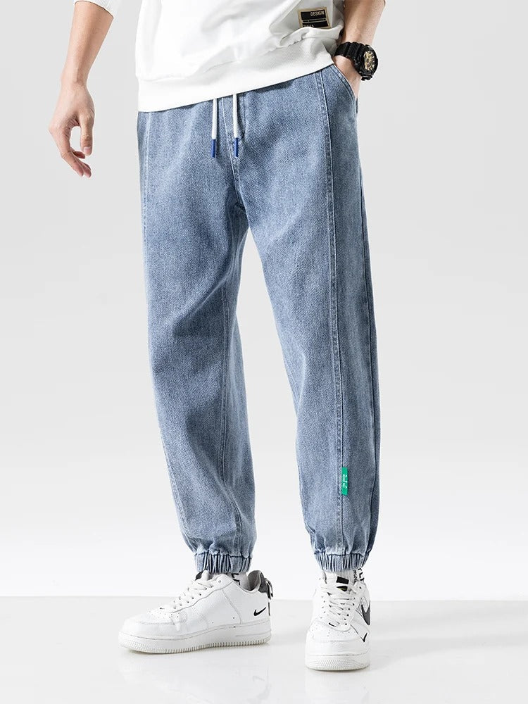 Pantalon de Jogging en Denim Coupe ample pour Hommes