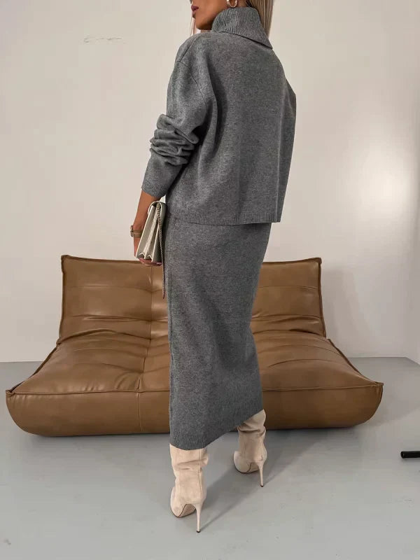 Robe Turtleneck Moderne Confortable et Détendue Femmes