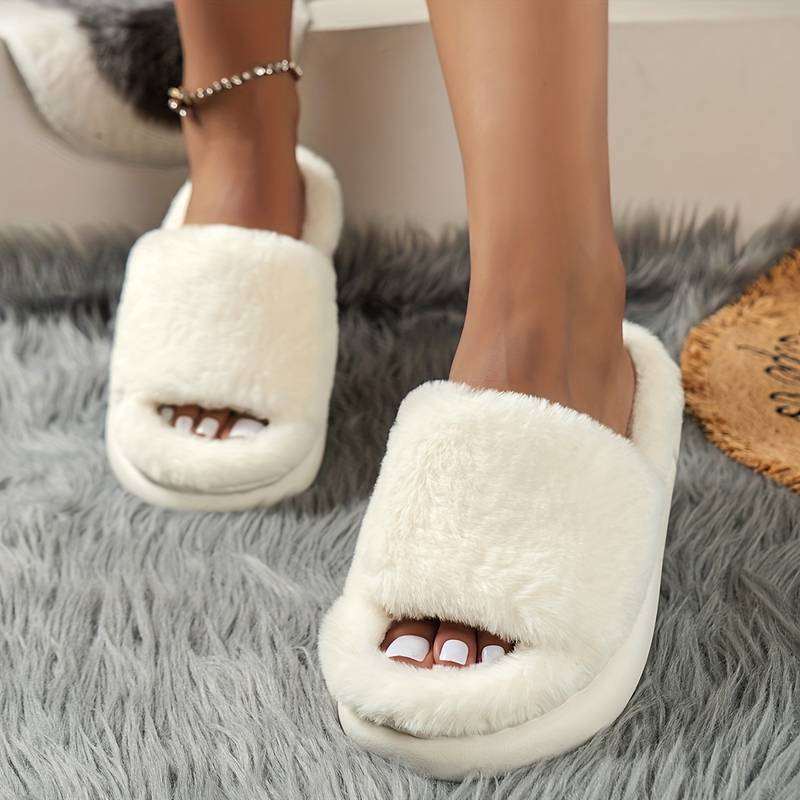 Chaussons Douillets en Peluche de Luxe pour Femmes