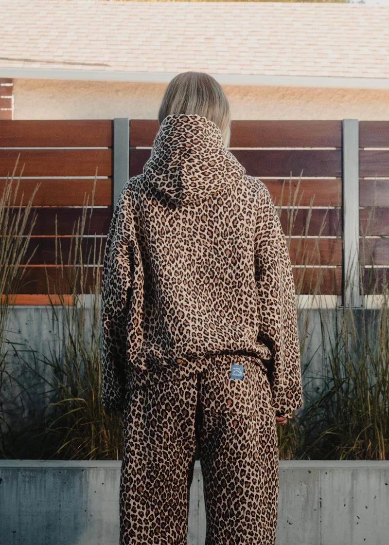 Ensemble Unisexe Confortable Hoodie Pantalon Cheetah