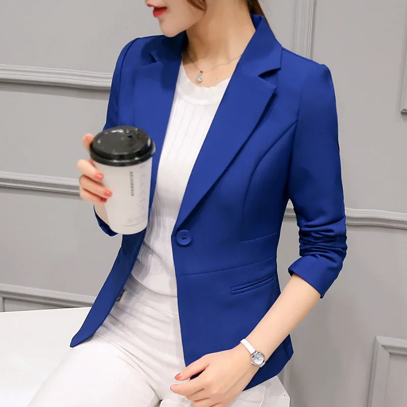 Amélie - Blazer Stylé à Bouton Unique pour Femme Automne