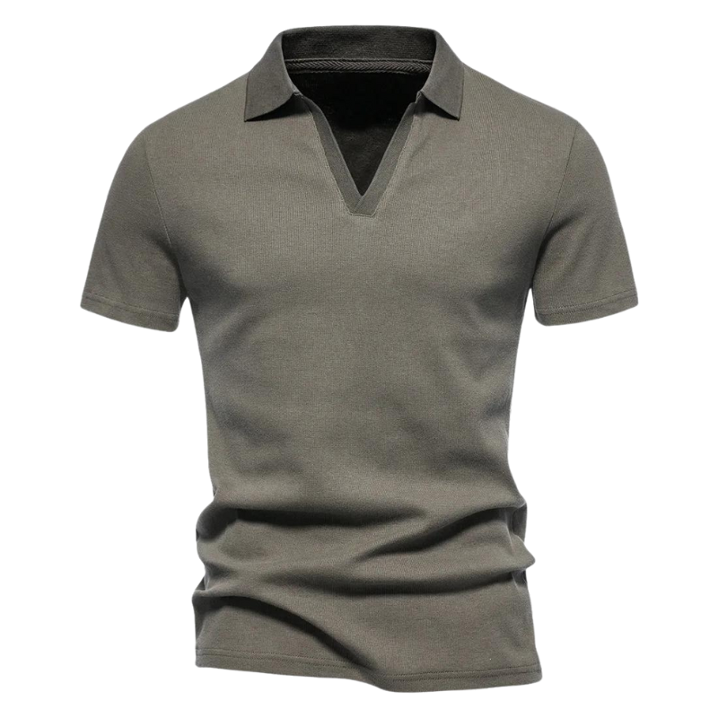 Porter - Polo col V en coton pour Homme