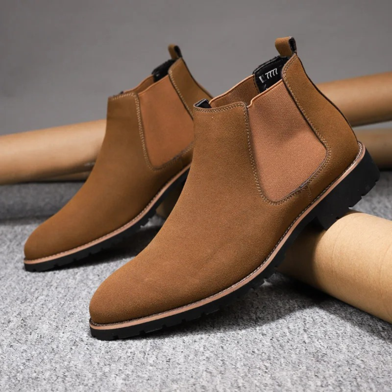 Damien | Bottines Chelsea pour Homme avec Semelle Profilée et Côtés Élastiques