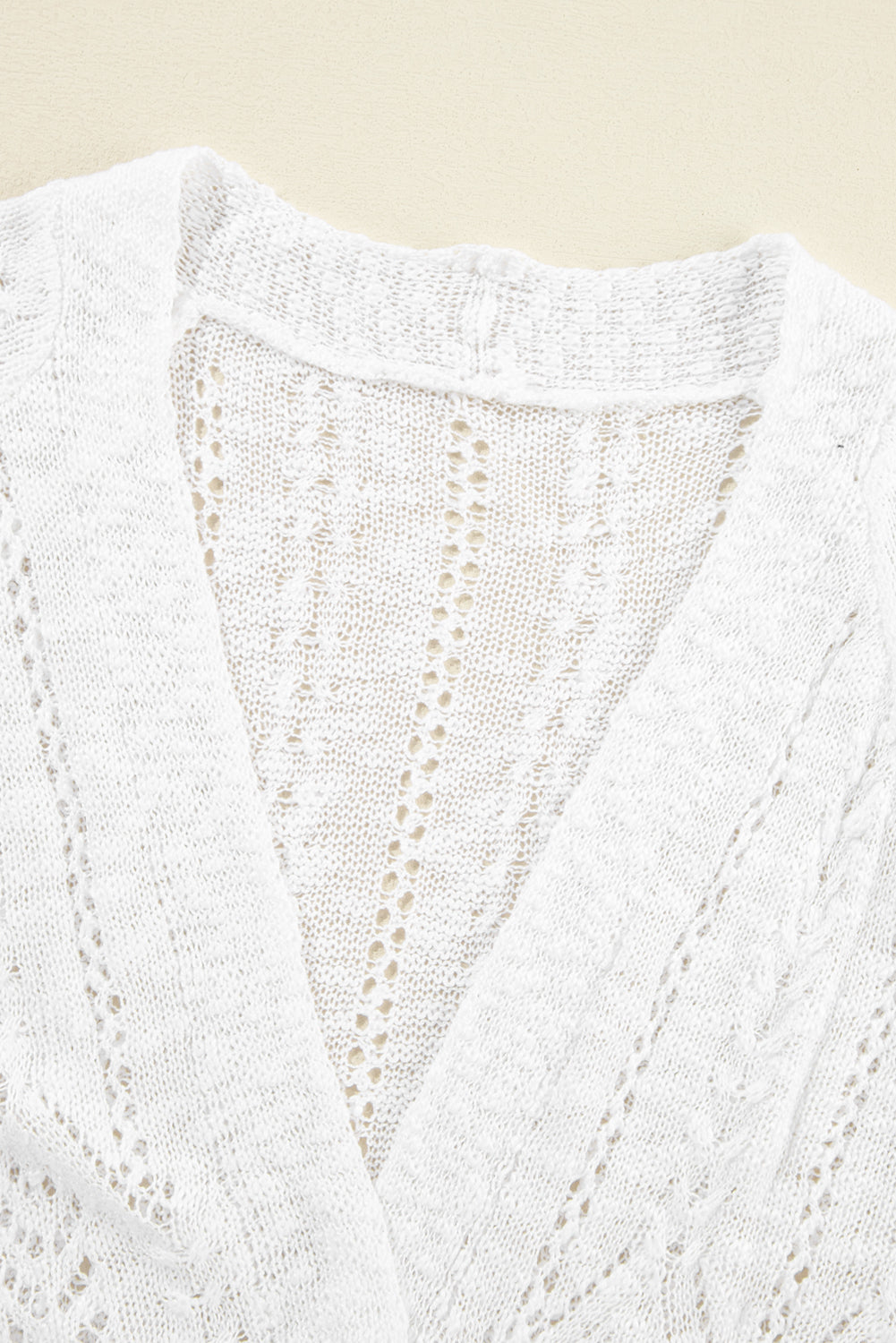 Cardigan en tricot doux et élégant blanc femmes