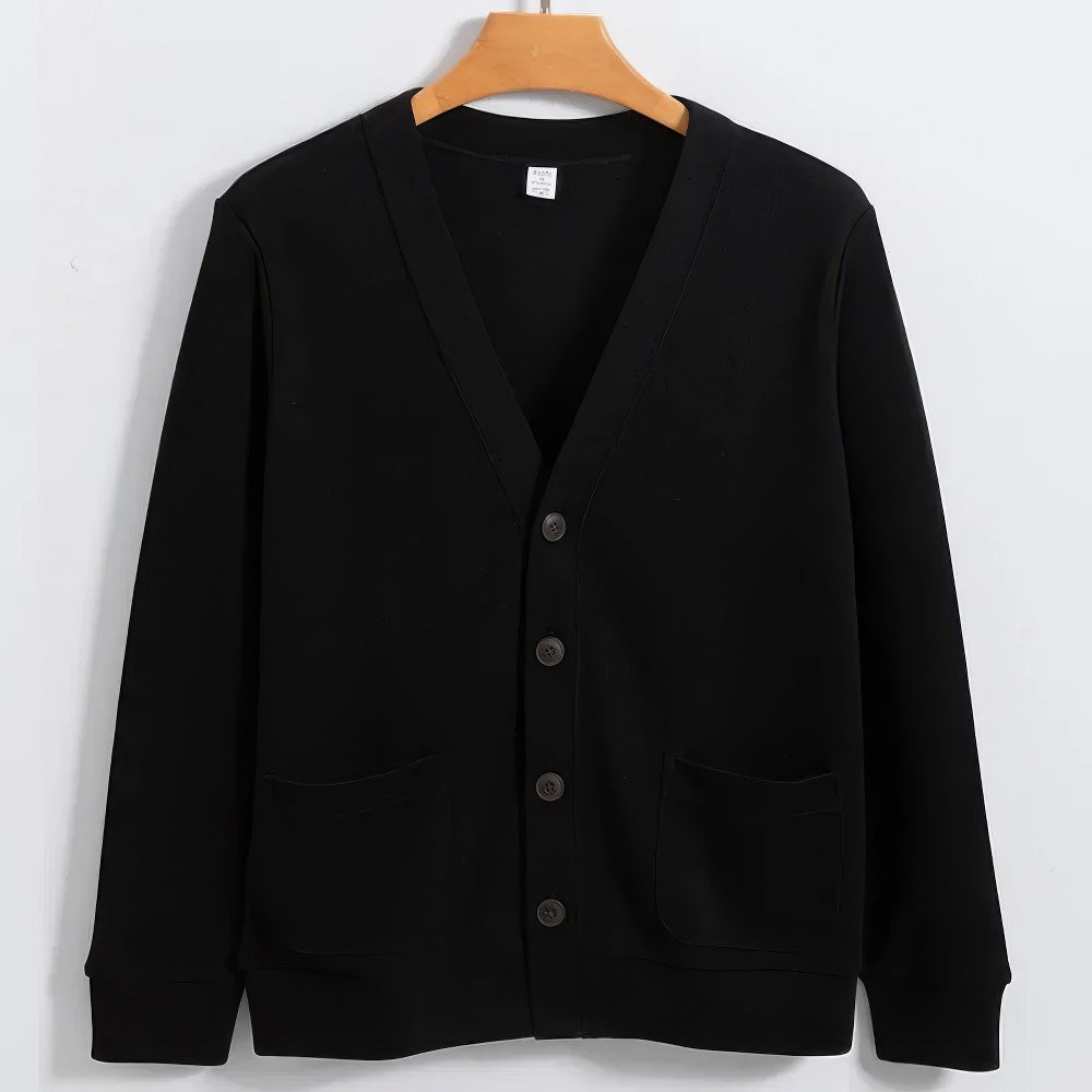 Cardigan Boutonné uni pour Hommes