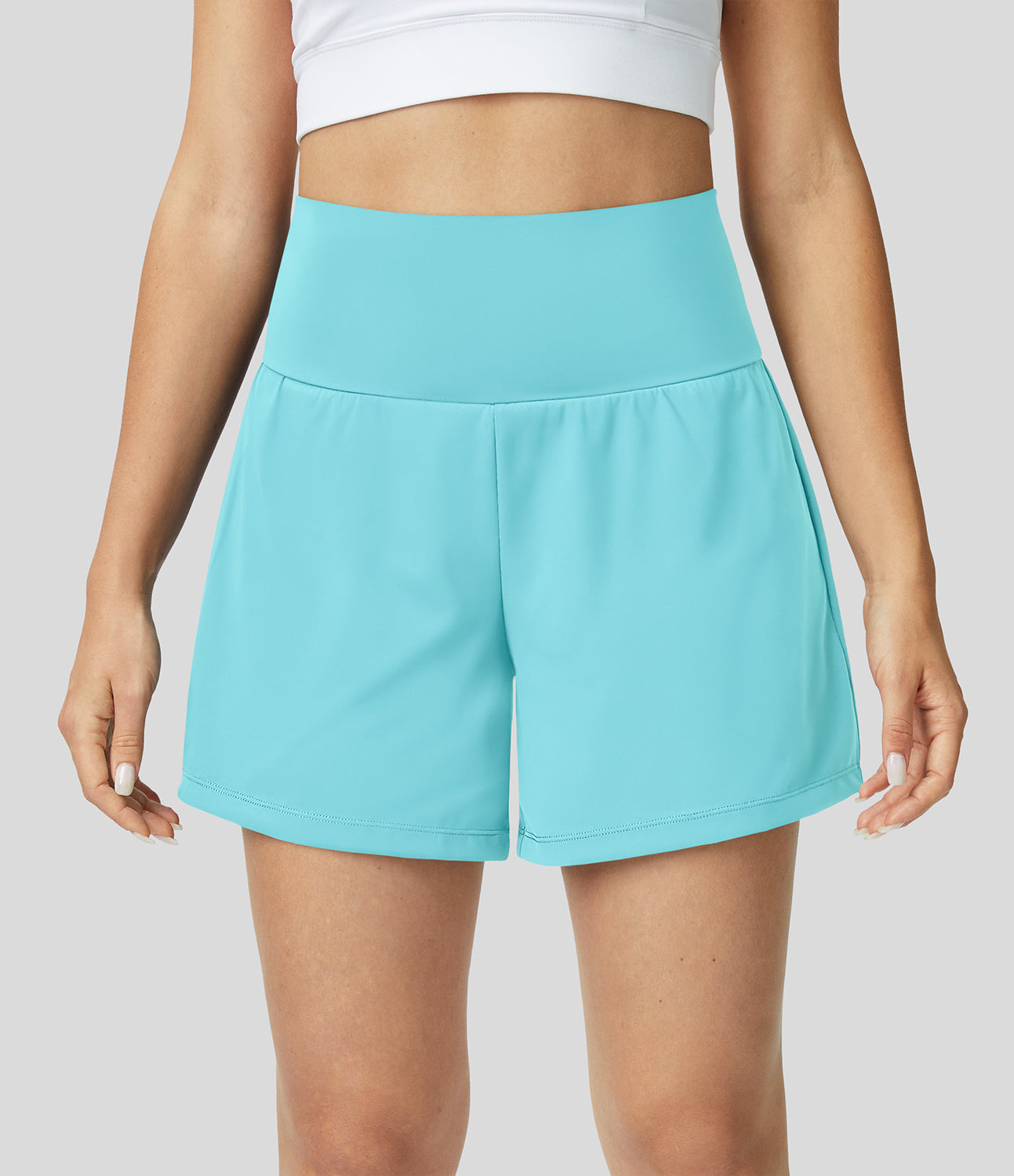 Hilara | Short de yoga 2 en 1 avec taille haute