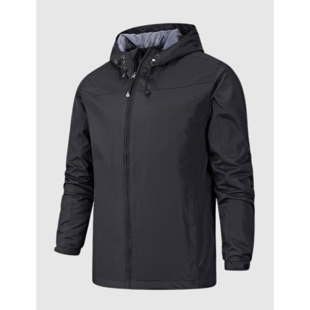 Gilderman | Veste Imperméable Zippée Homme Couleur Unie