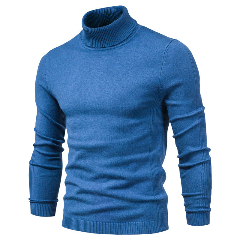 Pull en Laine Premium Homme à Col Roulé