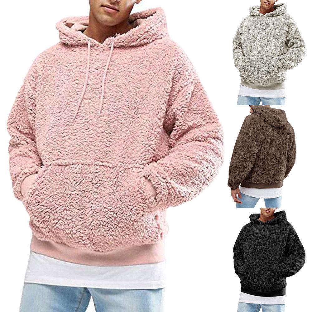 Hoodie Teddy Fluffy Luxe Confort Pour Homme