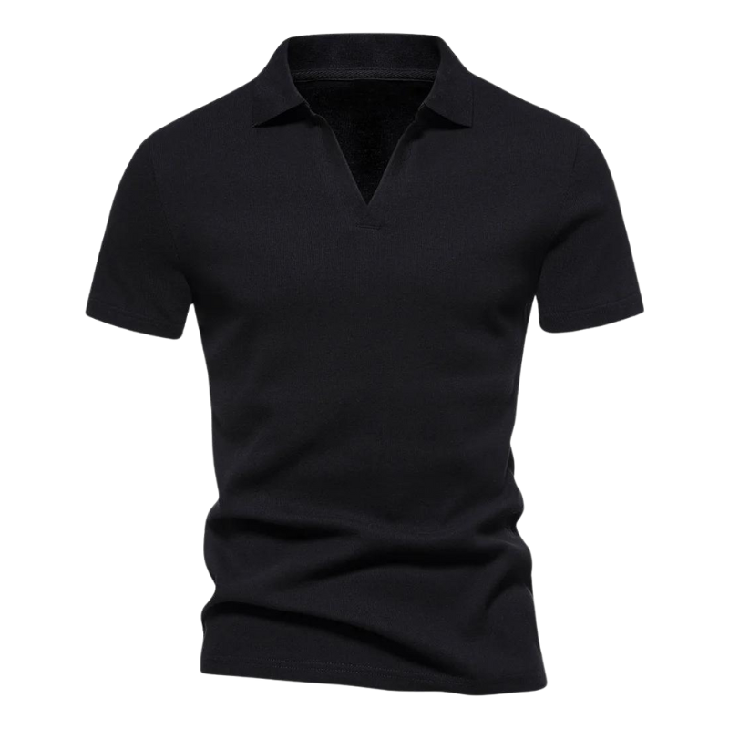 Porter - Polo col V en coton pour Homme