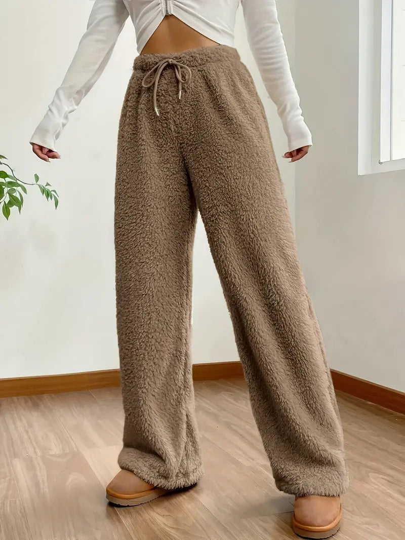 Patricia - Pantalon large avec cordon de serrage à la taille