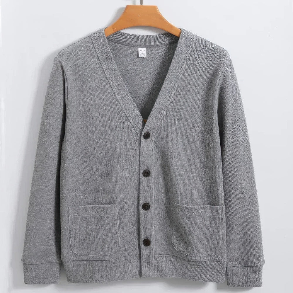 Cardigan Boutonné uni pour Hommes