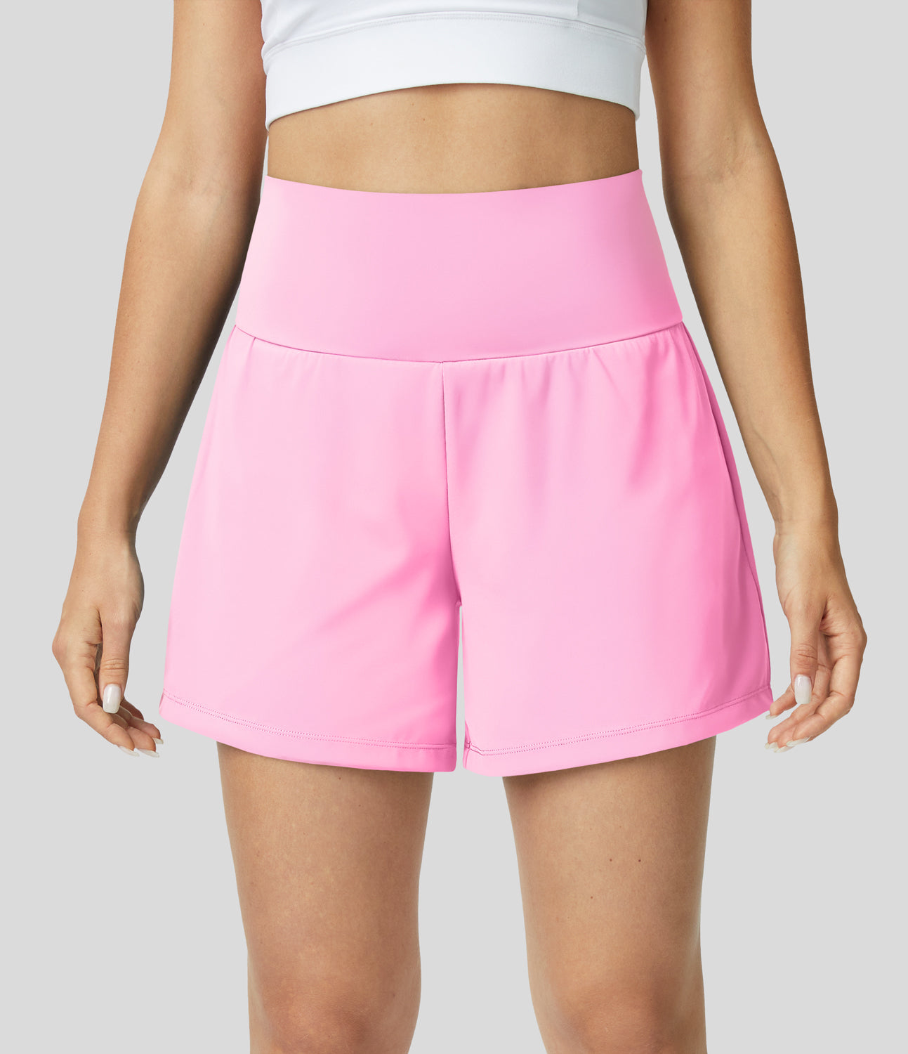 Hilara | Short de yoga 2 en 1 avec taille haute