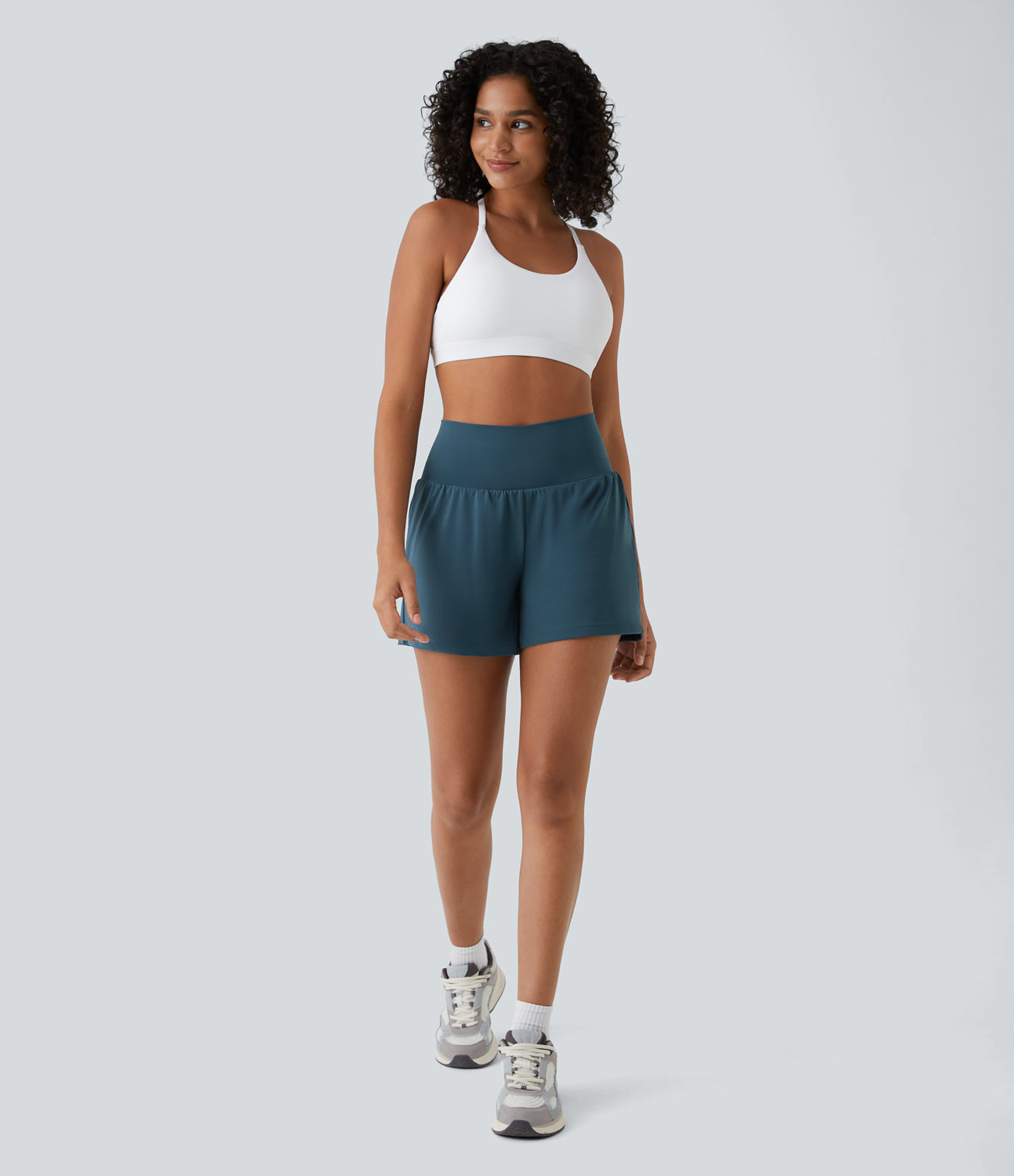 Christelle | Short de Yoga 2-en-1 Taille Haute