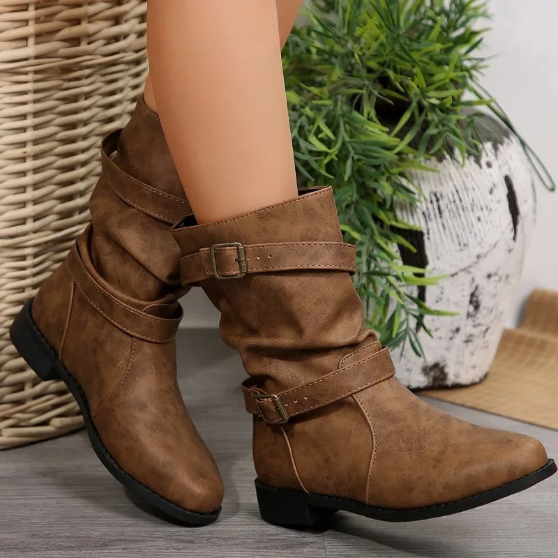 Amelie - Bottines en Similicuir pour Femmes