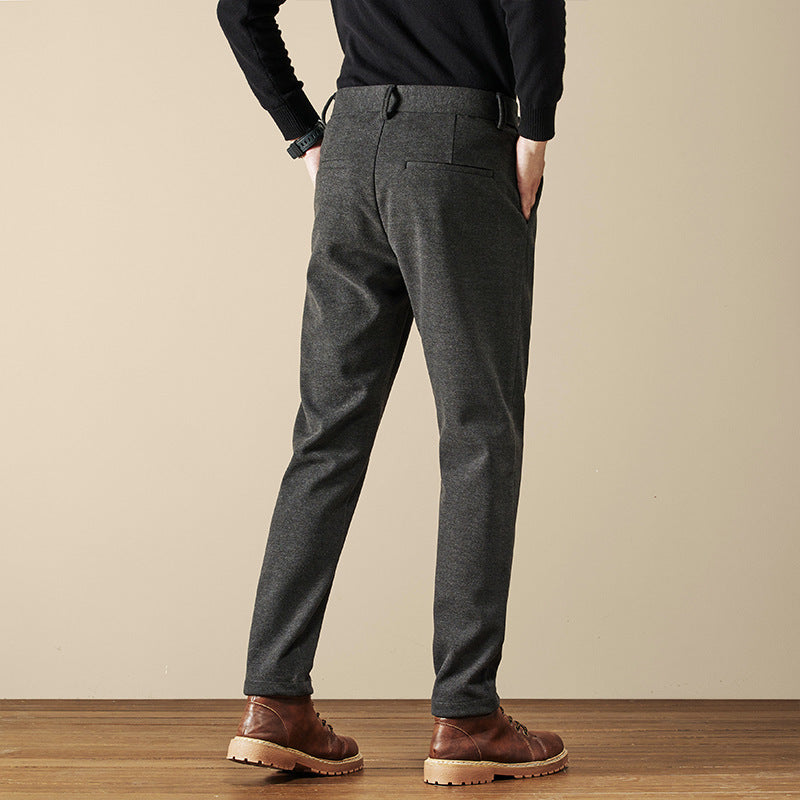 Constantin | Pantalon Droit Casual Chic pour Homme, Couleur Unie, Élégance et Confort