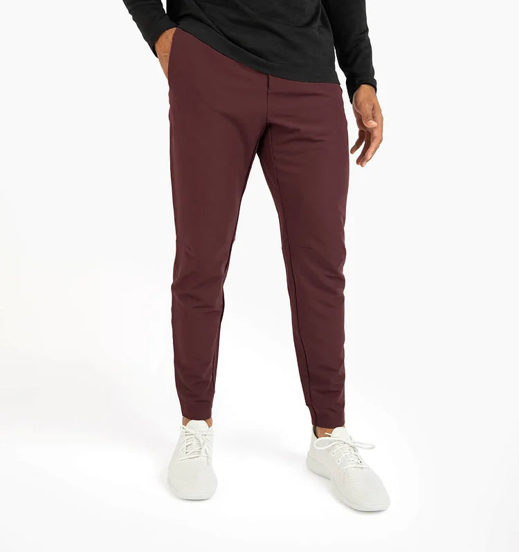 Pantalon ajusté extensible durable et premium hommes