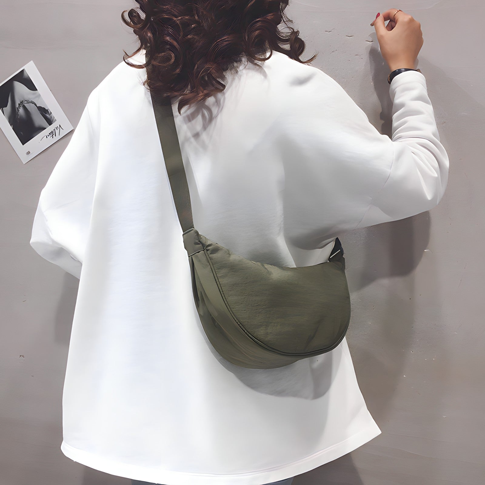 Sac à Bandoulière Croissant Luxe pour Femmes