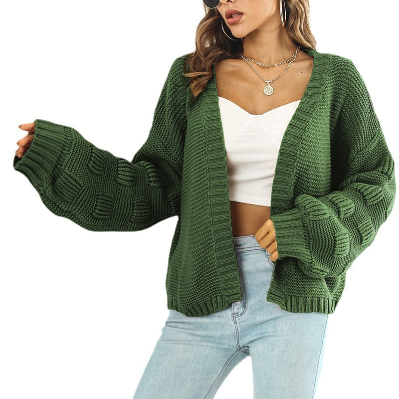 Thaïs | Cardigan Texturé Femme Ouvert, Coupe Ample, Confort et Élégance