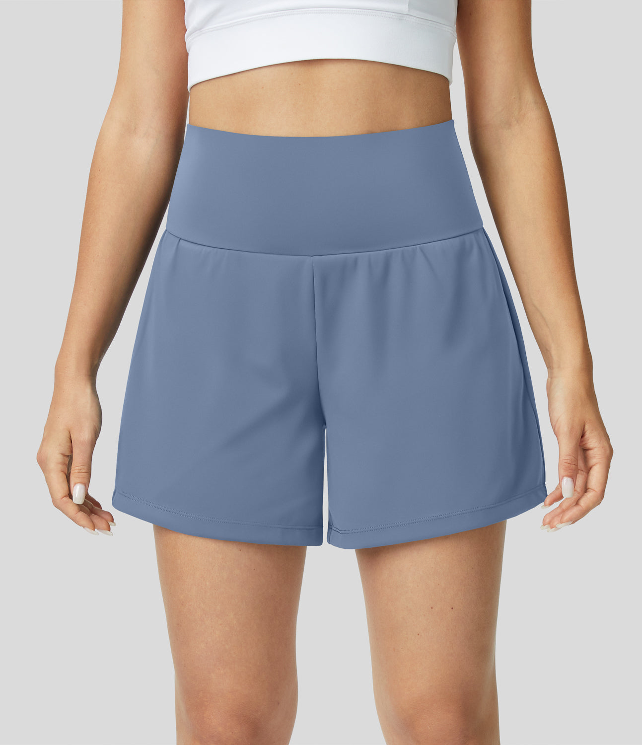 Hilara | Short de yoga 2 en 1 avec taille haute