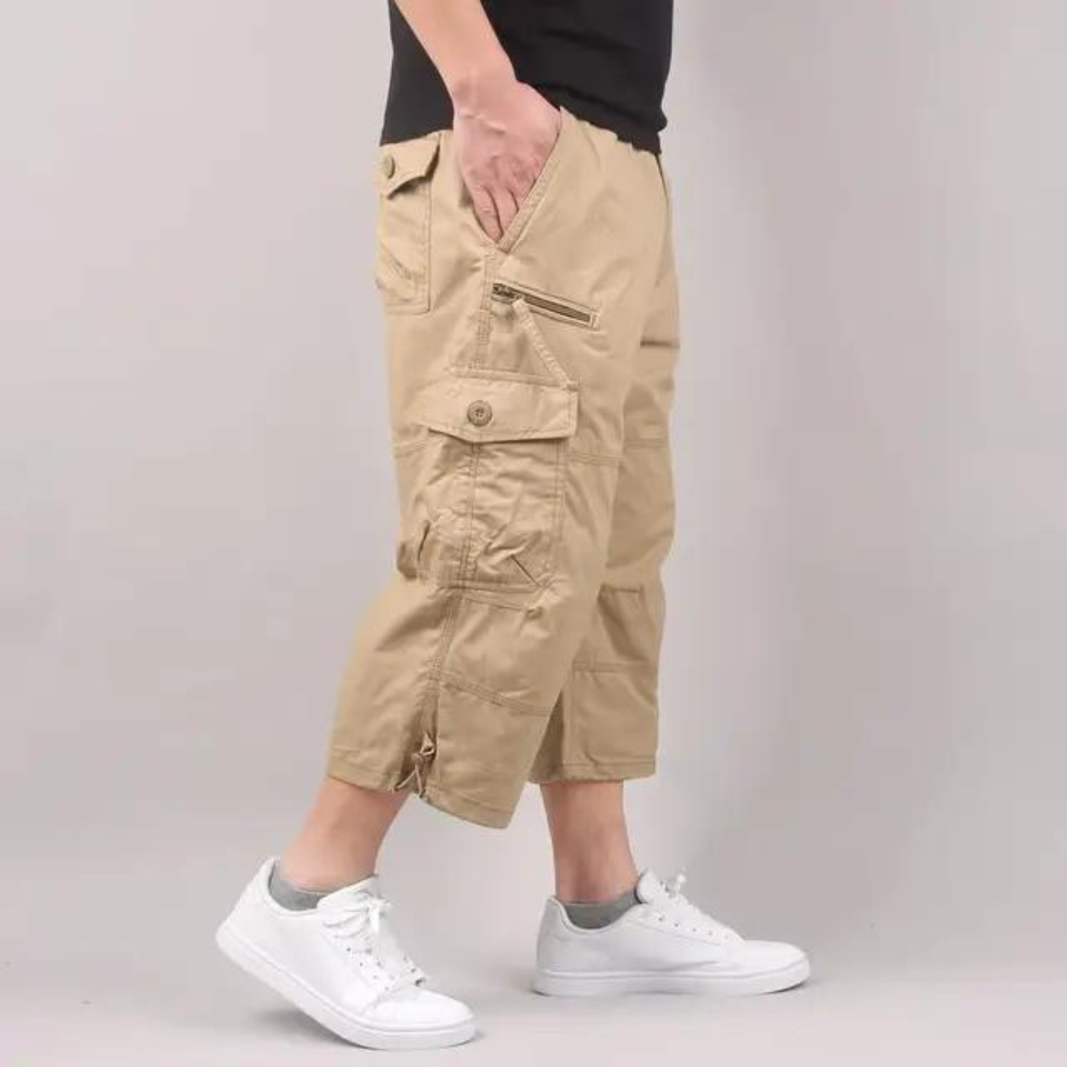 Hommes Short cargo ultra résistant coupe décontractée