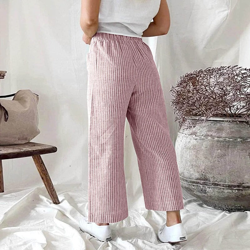 Pantalon Relax en Lin Léger pour Femmes