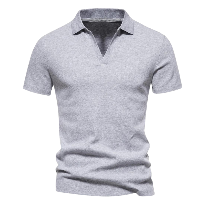 Porter - Polo col V en coton pour Homme