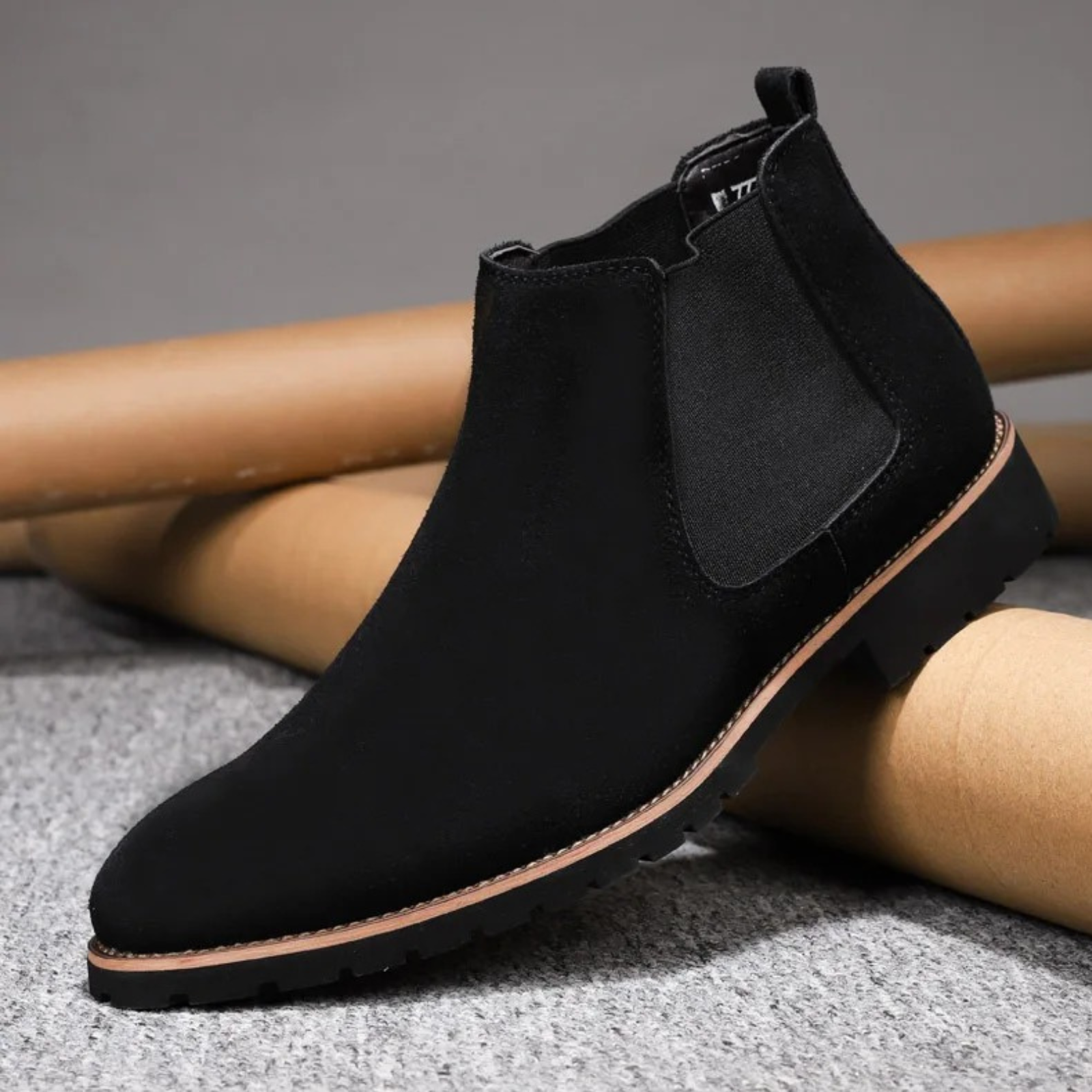 Damien | Bottines Chelsea pour Homme avec Semelle Profilée et Côtés Élastiques