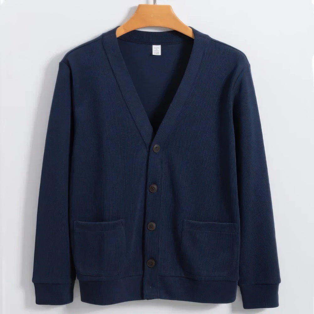 Cardigan Boutonné uni pour Hommes