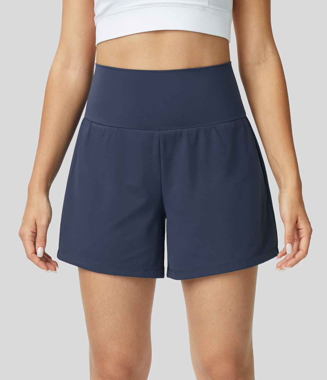 Hilara | Short de yoga 2 en 1 avec taille haute