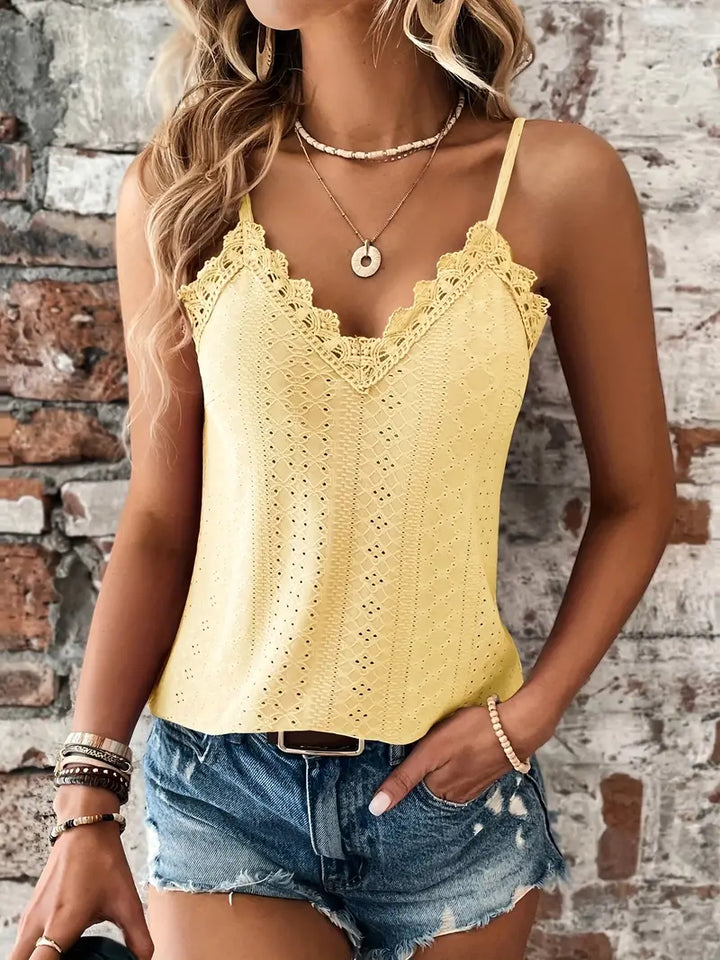 Essentielle Cami Top Chic en Dentelle Femme