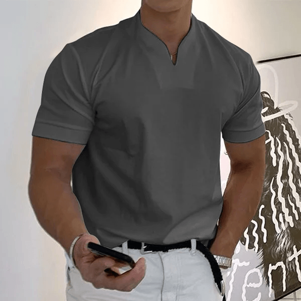 Flavien - T-shirt à manches courtes pour gentleman, élégant et confortable pour chaque occasion