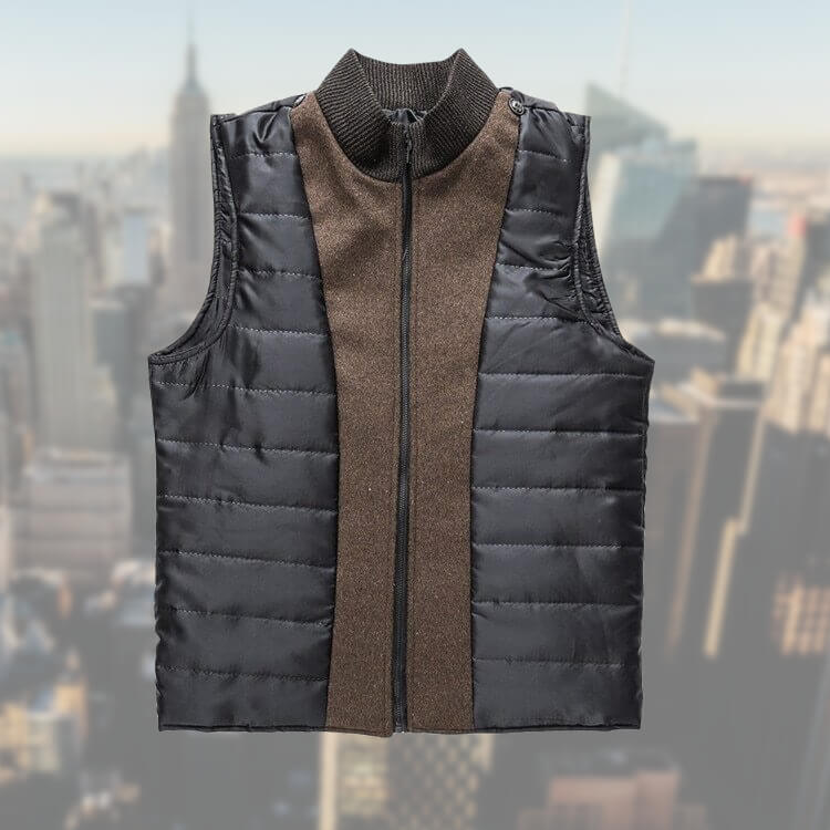 Ensemble Élégant Manteau et Gilet pour Hommes