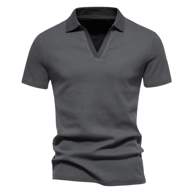 Porter - Polo col V en coton pour Homme