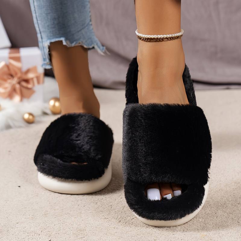 Chaussons Douillets en Peluche de Luxe pour Femmes