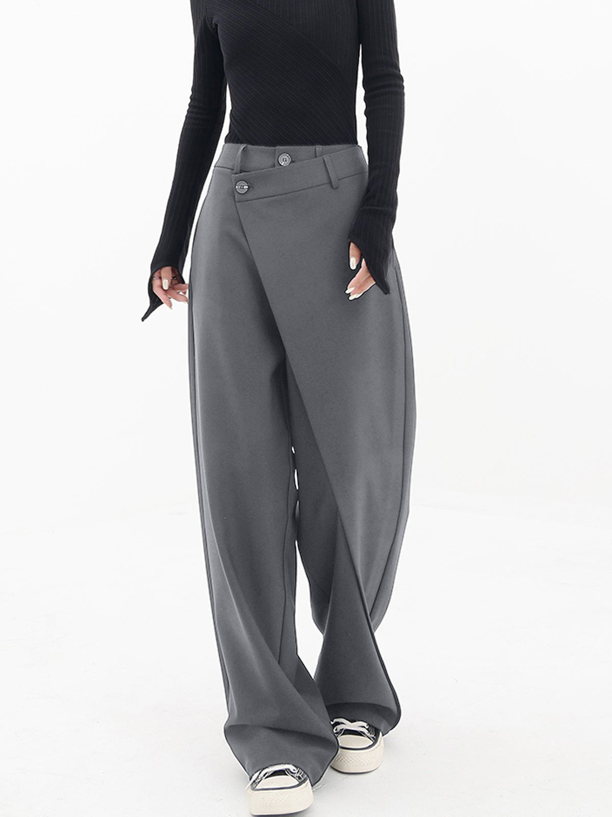 Blanche | Pantalon Minimaliste Femme