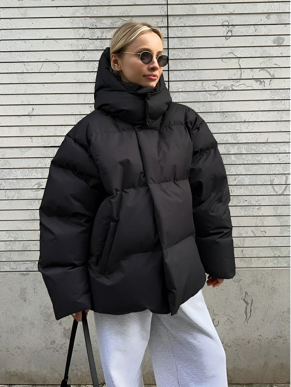 Malachie | Veste d'Hiver Épaisse et Rembourrée pour Femme avec Capuche