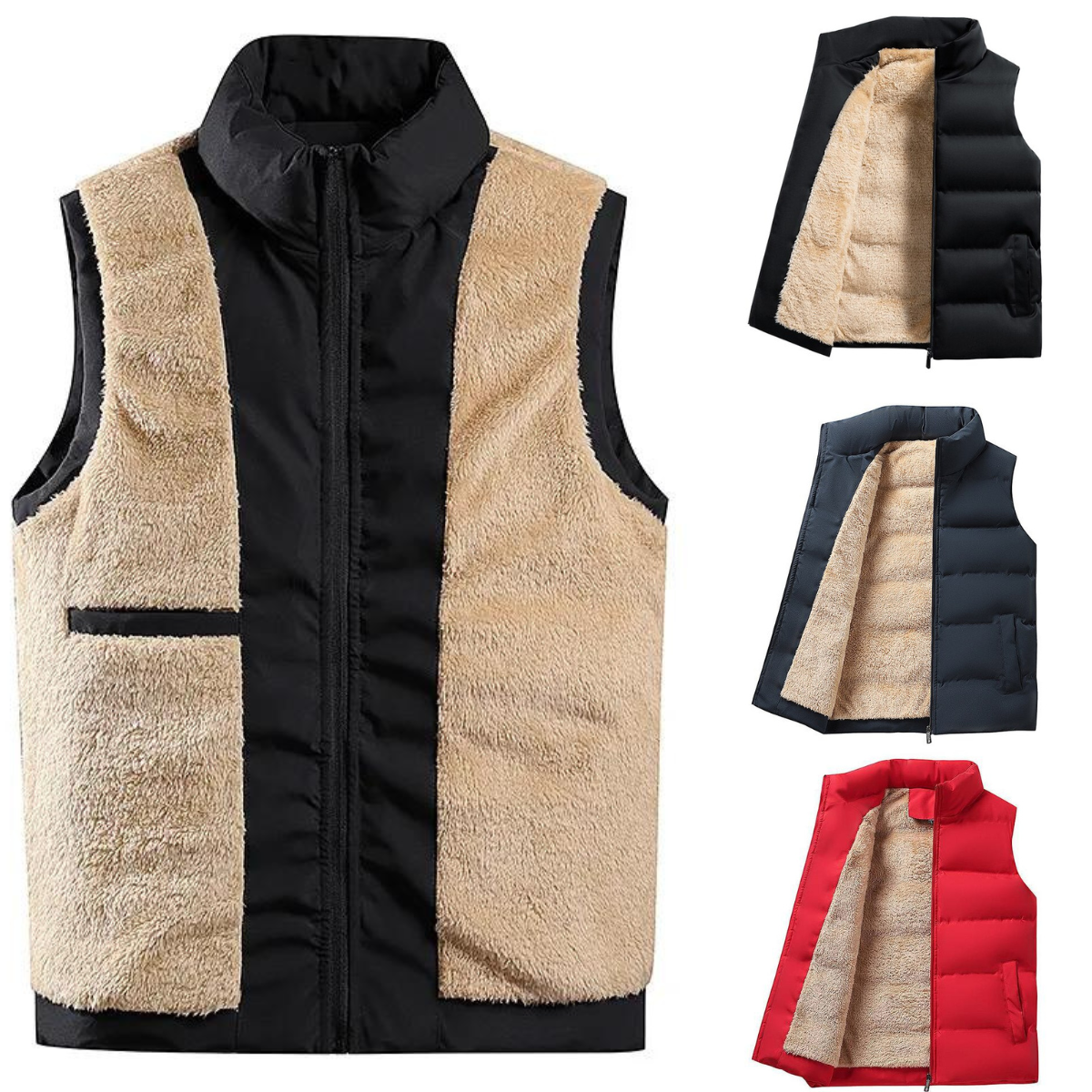 Gilet D'hiver Sans Manches pour Hommes