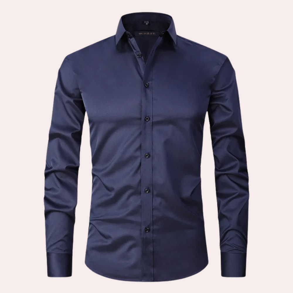 Évariste – Chemise classique stretch pour hommes, alliant confort et élégance