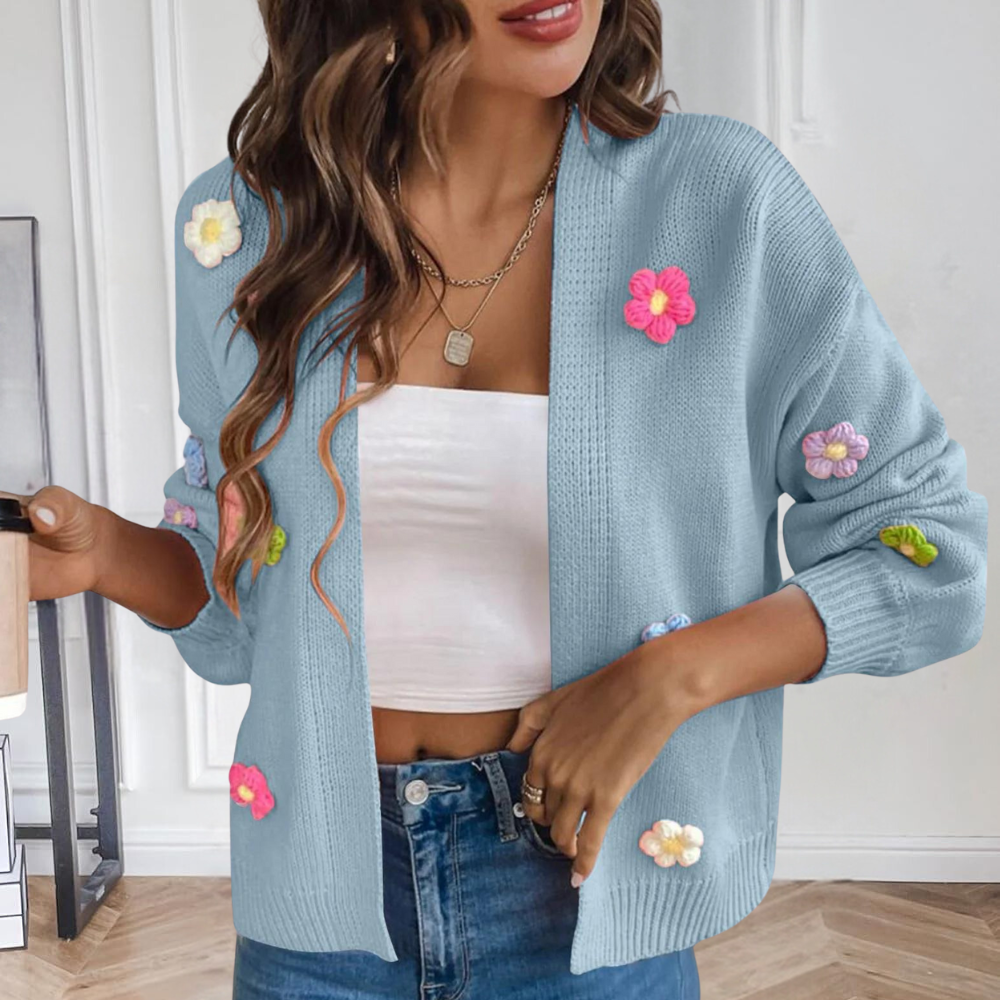 Amélie - Cardigan À Motifs Floraux Pour Femmes